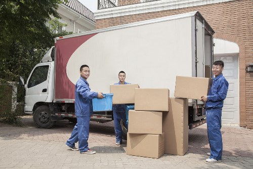 Man and van team preparing items safely in Queens Park