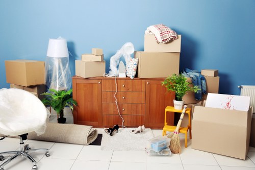 A local commercial removals team organising a business move in Queens Park
