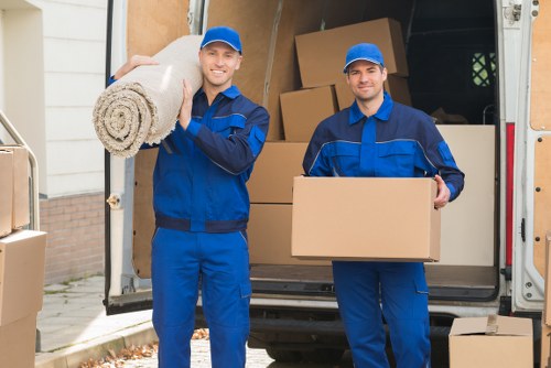 Removal team preparing a local move in Queens Park