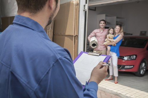 Moving service handling flat access and stairways in Queens Park