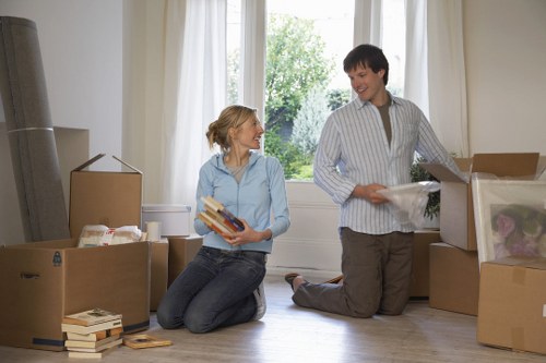 Prepared furniture items ready for safe pick-up in Queens Park