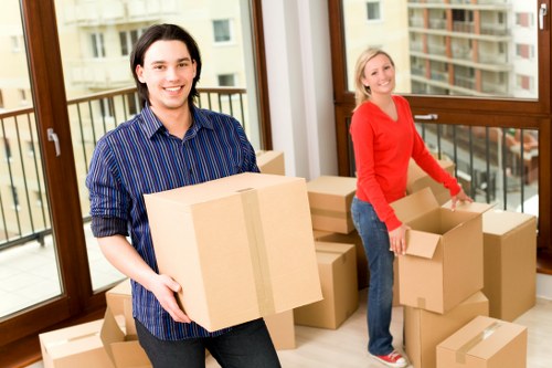 Student removals vehicle ready for a local move near Queens Park